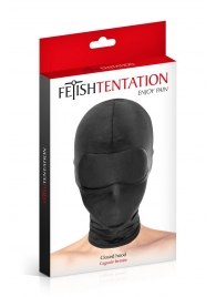 Сплошная маска-шлем с имитацией повязки для глаз - Fetish Tentation - купить с доставкой в Златоусте