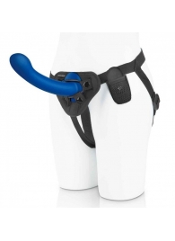 Синяя насадка Remote Control P-Spot G-Spot с черными трусиками - 20 см. - Pegasus - купить с доставкой в Златоусте
