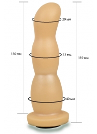 Телесная рельефная насадка Harness - 15,9 см. - LOVETOY (А-Полимер) - купить с доставкой в Златоусте