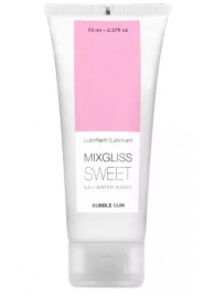 Смазка на водной основе Mixgliss Sweet с ароматом бабл-гам - 70 мл. - Mixgliss - купить с доставкой в Златоусте