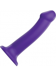 Фиолетовый фаллоимитатор-насадка Strap-On-Me Dildo Dual Density size L - 19 см. - Strap-on-me - купить с доставкой в Златоусте