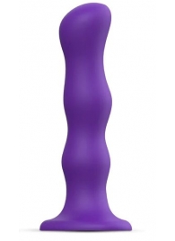 Фиолетовая насадка Strap-On-Me Dildo Geisha Balls size XL - Strap-on-me - купить с доставкой в Златоусте