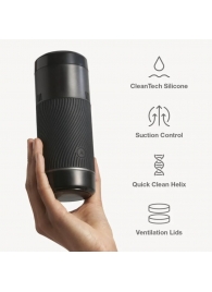 Черный мастурбатор с контролем всасывания Arcwave Pow Stroker - Arcwave - в Златоусте купить с доставкой