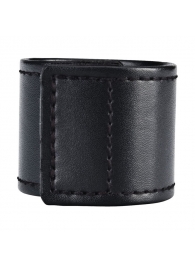 Хомут-утяжка для мошонки из искусственной кожи на липучке VELCRO BALL STRETCHER- 4 см. - BlueLine - в Златоусте купить с доставкой