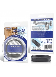 Кольцо на пенис из искусственной кожи на липучке VELCRO COCK RING - 5 см. - BlueLine - в Златоусте купить с доставкой
