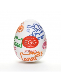 Мастурбатор-яйцо Keith Haring EGG STREET - Tenga - в Златоусте купить с доставкой