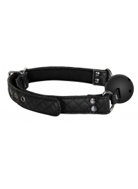 Черный кляп-шарик BALL GAG DIAMOND - Dream Toys - купить с доставкой в Златоусте