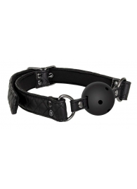 Черный кляп-шарик BALL GAG DIAMOND - Dream Toys - купить с доставкой в Златоусте