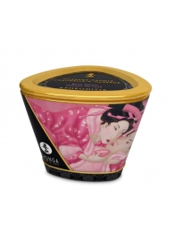 Массажная свеча Rose Petals с ароматом розы - 170 мл. - Shunga - купить с доставкой в Златоусте