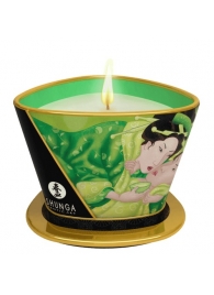 Массажная свеча Exotic Green Tea с ароматом зелёного чая - 170 мл. - Shunga - купить с доставкой в Златоусте