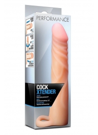 Телесная насадка на пенис Cock Xtender - 17,7 см. - Blush Novelties - в Златоусте купить с доставкой