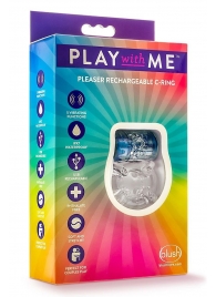 Фиолетовое эрекционное виброкольцо Pleaser Rechargeable C-Ring - Blush Novelties - в Златоусте купить с доставкой