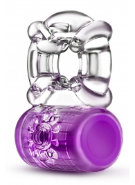 Фиолетовое эрекционное виброкольцо Pleaser Rechargeable C-Ring - Blush Novelties - в Златоусте купить с доставкой