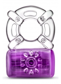 Фиолетовое эрекционное виброкольцо One Night Stand Vibrating C-Ring - Blush Novelties - в Златоусте купить с доставкой