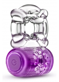 Фиолетовое эрекционное виброкольцо One Night Stand Vibrating C-Ring - Blush Novelties - в Златоусте купить с доставкой