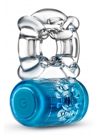 Синее эрекционное виброкольцо One Night Stand Vibrating C-Ring - Blush Novelties - в Златоусте купить с доставкой