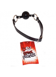 Силиконовый черный кляп-шарик на ремне Black Ballgag - Erotic Fantasy - купить с доставкой в Златоусте