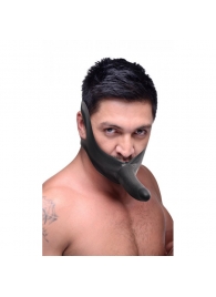 Черный кляп-страпон Masters Mini Face Fuck Strap-On - 14 см. - XR Brands - купить с доставкой в Златоусте
