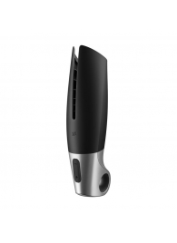 Черный мастурбатор с вибрацией Power Masturbator - Satisfyer - в Златоусте купить с доставкой