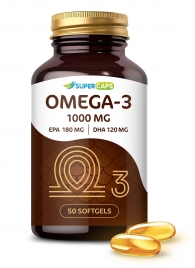 Пищевая добавка SuperCaps OMEGA-3 - 50 капсул (1000 мг) - SuperCaps - купить с доставкой в Златоусте