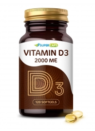 Пищевая добавка SuperCaps VITAMIN D3 2000 ME - 120 капсул - SuperCaps - купить с доставкой в Златоусте