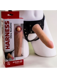 Страпон Харнесс из трусиков и насадки-фаллоса - 17,5 см. - LOVETOY (А-Полимер) - купить с доставкой в Златоусте