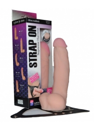 Реалистичный фаллос на поясе Harness - 20,5 см. - LOVETOY (А-Полимер) - купить с доставкой в Златоусте