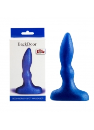 Синий анальный стимулятор Beginners p-spot massager - 11 см. - Lola Games - в Златоусте купить с доставкой