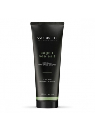 Массажный легкий крем WICKED Sage plus Sea Salt - 120 мл. - Wicked - купить с доставкой в Златоусте