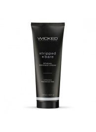 Массажный легкий крем WICKED Stripped plus Bare - 120 мл. - Wicked - купить с доставкой в Златоусте