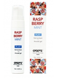 Возбуждающий гель Raspberry Mint с ароматом малины и мяты - 15 мл. - Exsens - купить с доставкой в Златоусте