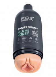 Телесный мастурбатор-вагина Shower Therapy Milk Me Honey - Pipedream - в Златоусте купить с доставкой