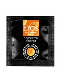 Саше массажного масла Eros exotic с ароматом персика - 4 гр. - Биоритм - купить с доставкой в Златоусте