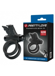 Черное эрекционное виброкольцо Passionate Ring IX - Baile - в Златоусте купить с доставкой