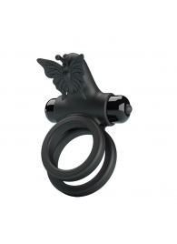 Черное эрекционное виброкольцо Passionate Ring IX - Baile - в Златоусте купить с доставкой