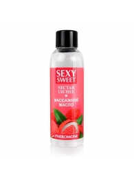Массажное масло Sexy Sweet Nectar Lychee с феромонами и ароматом личи - 75 мл. - Биоритм - купить с доставкой в Златоусте
