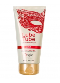 Интимный гель на водной основе Lube Tube Hot с разогревающим эффектом - 150 мл. - ORGIE - купить с доставкой в Златоусте