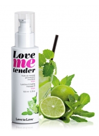 Съедобное согревающее массажное масло Love Me Tender Mojito с ароматом мохито - 100 мл. - Love to Love - купить с доставкой в Златоусте