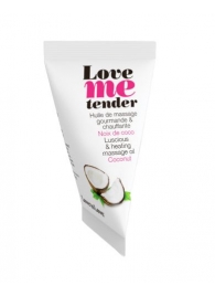 Съедобное согревающее массажное масло Love Me Tender Cocos с ароматом кокоса - 10 мл. - Love to Love - купить с доставкой в Златоусте