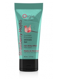 Съедобный интимный гель Orgie Lube Tube Cocktail Strawberry Mojito - 50 мл. - ORGIE - купить с доставкой в Златоусте