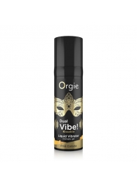 Съедобный гель Dual Vibe Pina Colada с эффектом вибрации и вкусом коктейля пина колада - 15 мл. - ORGIE - купить с доставкой в Златоусте
