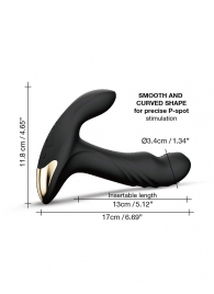 Черный вибромассажер простаты Multi P-Joy с 3 моторами - Dorcel - в Златоусте купить с доставкой