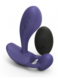 Темно-синий вибромассажер Witty P G Vibrator with Remote Control - Love to Love - в Златоусте купить с доставкой