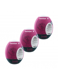 Набор из 3 мастурбаторов-яиц Satisfyer Bubble - Satisfyer - в Златоусте купить с доставкой
