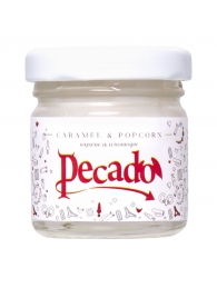 Массажная свеча Caramel   Popcorn - 35 мл. - Pecado - купить с доставкой в Златоусте