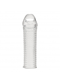 Текстурированная насадка на пенис Clear Textured Penis Enhancing Sleeve Extension - 16,5 см. - BlueLine - в Златоусте купить с доставкой