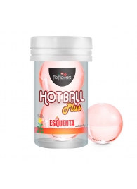 Лубрикант на масляной основе Hot Ball Plus с разогревающим эффектом (2 шарика по 3 гр.) - HotFlowers - купить с доставкой в Златоусте