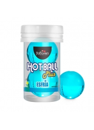 Лубрикант на масляной основе Hot Ball Plus с охлаждающим эффектом (2 шарика по 3 гр.) - HotFlowers - купить с доставкой в Златоусте