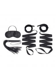 Эротический набор 4PC Bondage Bed Strap   Flogger Kit - Lux Fetish - купить с доставкой в Златоусте