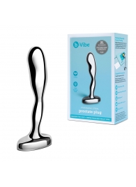 Стальной стимулятор простаты Stainless Steel Prostate Plug - 11,5 см. - b-Vibe - в Златоусте купить с доставкой